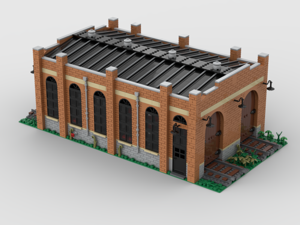Lego Train Shed