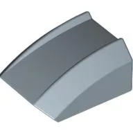 Brick Curved 2 x 2 with Lip, No Studs / Sand Blue