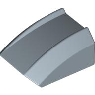 Lego Brick Curved 2 x 2 with Lip, No Studs / Sand Blue