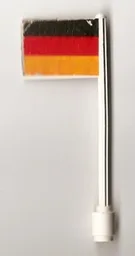 Flag on Flagpole, Straight with Germany Pattern (Stickers)