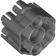 Lego Launcher, Weapon Rapid Shooter Six Barrel, 3 Fingers / Dark Bluish Gray