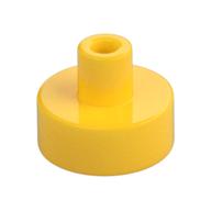 Lego Tile Special Round 1 x 1 with Hollow Bar / Yellow