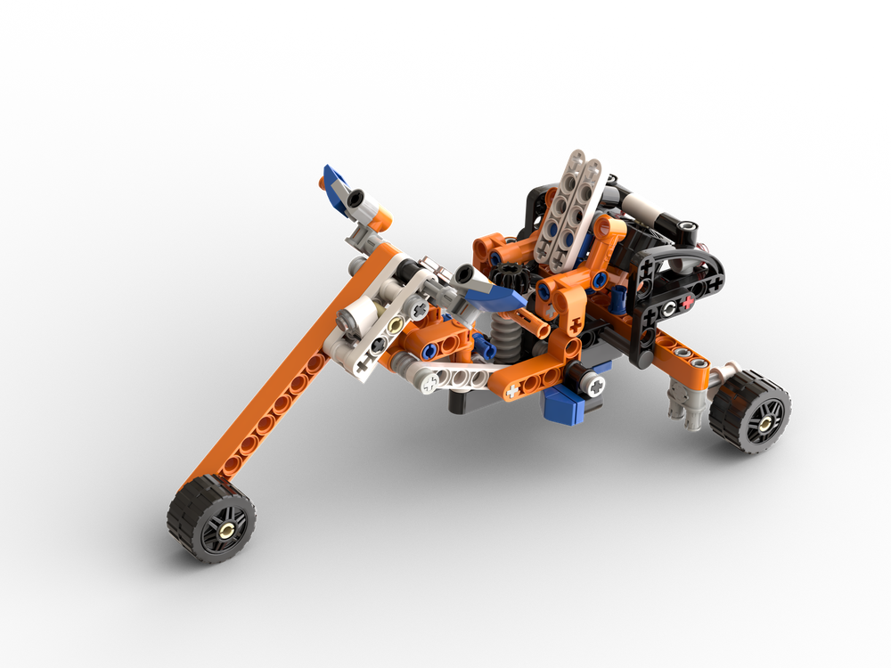 Lego 42088 MOC Chopper moto trike (+ free PDF instruction)