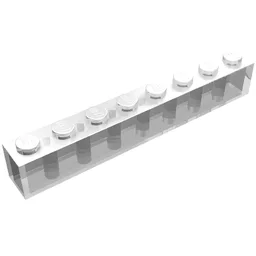 Brick 1 x 8 / Trans-Clear