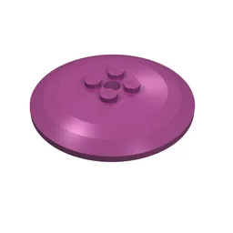 Dish 6 x 6 Inverted (Radar) with Solid Studs / Magenta