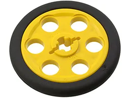 Technic Wedge Belt Wheel (Pulley) with Black Technic Wedge Belt Wheel Tire (4185 / 2815) / Yellow