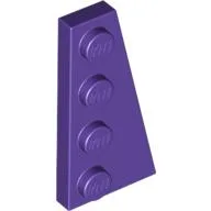 Wedge Plate 4 x 2 Right / Dark Purple
