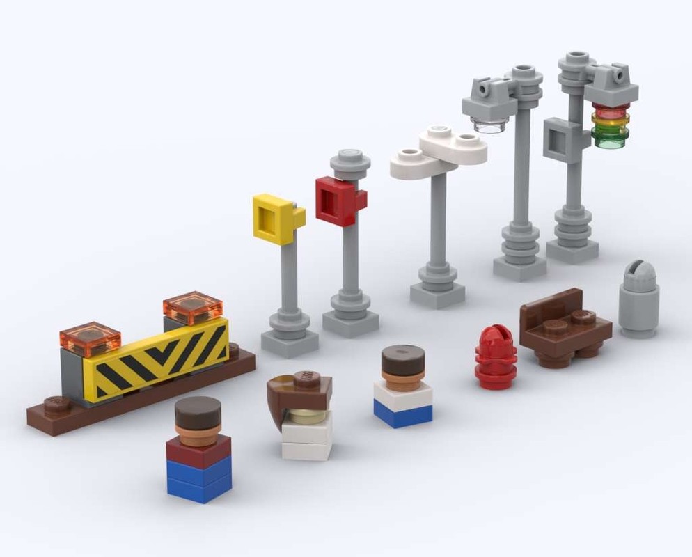 Lego MMCS - City Street Accessories Pack