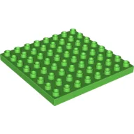 Duplo Plate 8 x 8 / Bright Green