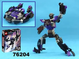 Transformer Submarine from LEGO Marvel set 76204: Black Panther Mech armor