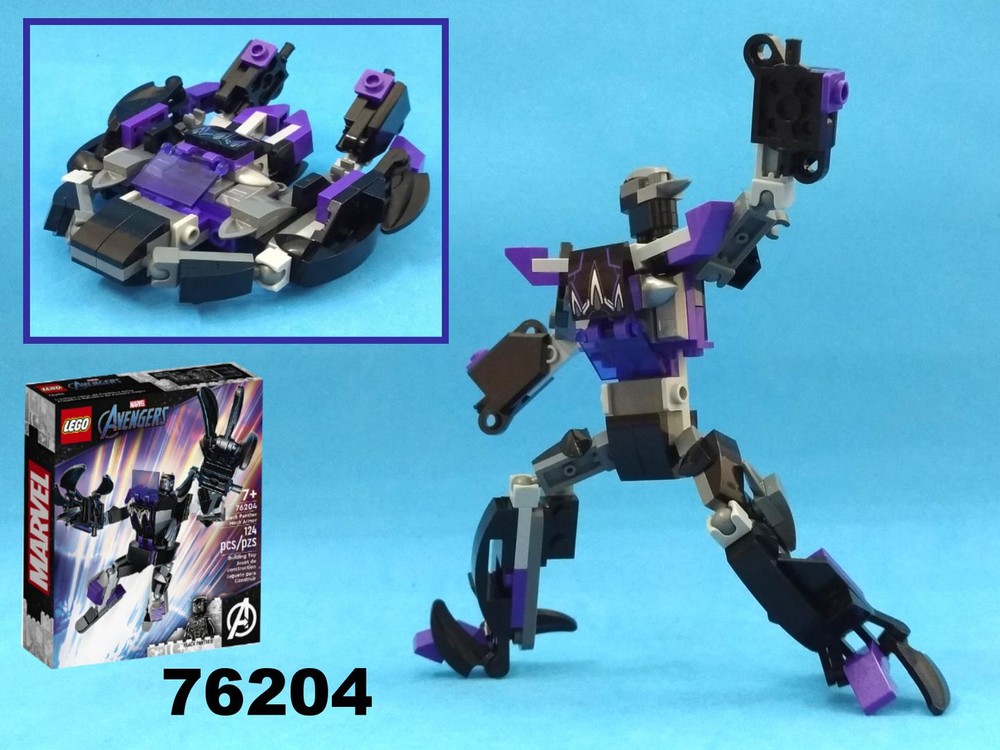 Lego Transformer Submarine from LEGO Marvel set 76204: Black Panther Mech armor
