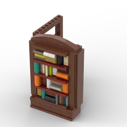 Bookshelf with Hidden Storage