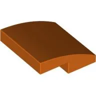 Brick Curved 2 x 2 x 2/3 / Reddish Orange
