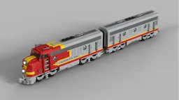 Santa Fe with headlights and Powered-Up