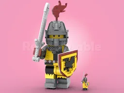 Tournament Knight (Up scaled minifigure)