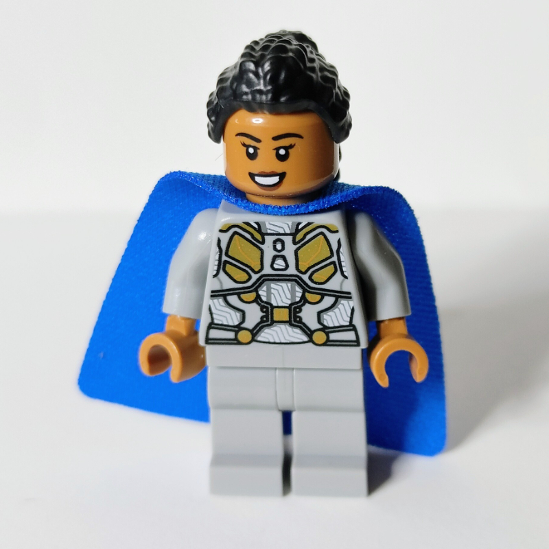 Lego Valkyrie, Light Bluish Gray Outfit, Blue Cape