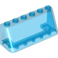 Windscreen 2 x 6 x 2, Wide Top / Trans-Dark Blue