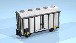 4-Wheel Reefer Wagon (9 studs wide, SNOT, white)