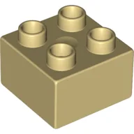 Duplo Brick 2 x 2 / Tan