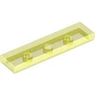 Tile 1 x 4 with Groove / Trans-Neon Green