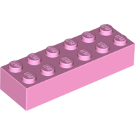 Lego Brick 2 x 6 / Bright Pink