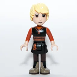 Kristoff - Black Vest, Dark Orange Shirt