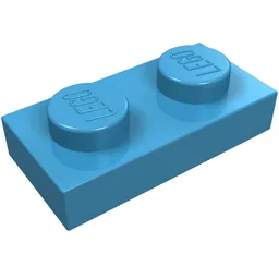 Plate 1 x 2 / Maersk Blue