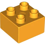 Duplo Brick 2 x 2 / Bright Light Orange