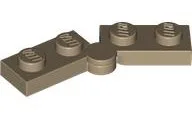 Hinge Plate 1 x 4 Swivel (2429 / 2430) / Dark Tan