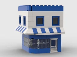 Corner Malt Shop Town Plan Style
