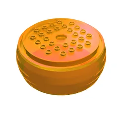 Pod, Center Barrel Section 10 x 10 x 3 1/3 X-Pod / Trans-Orange