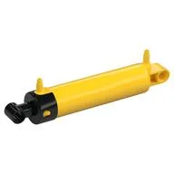 Pneumatic Cylinder 2 x 11 with 2 Stepped Inlets [V2] / Yellow