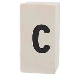 Tile Special 1 x 2 x 5/6 with Stud Hole in End with 'c' Print