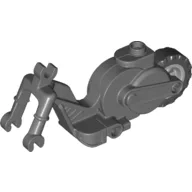 Vehicle Base, Motorcycle Chassis with Light Bluish Gray Flywheel