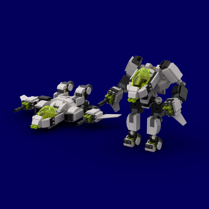 Lego Blacktron II Mutated Fighter
