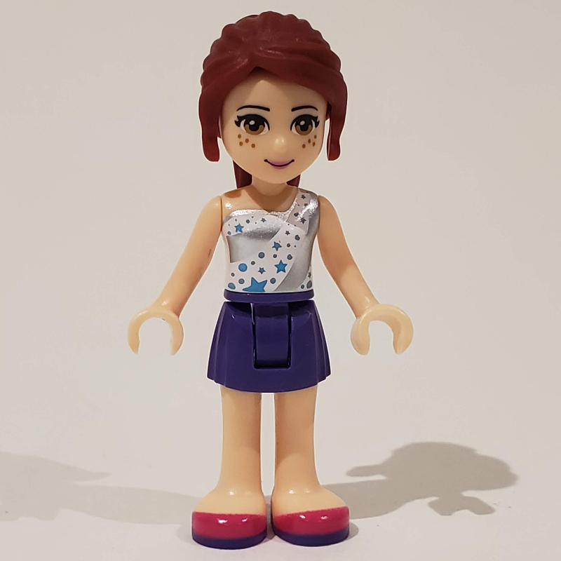 Lego Tina - White/Silver Top, Dark Purple Skirt