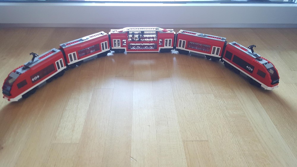 Lego MOC Lego Train 7938 + Double Deck Car
