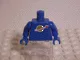 Torso with Classic Space Logo Pattern (Sticker) / Blue Arms / Blue Hands