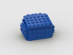 Blue dumpster