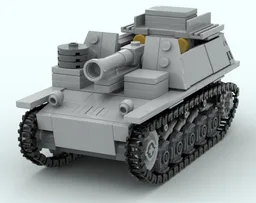 15 cm sIG 33 B Sfl WW2 German tank