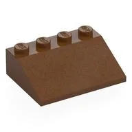 Brick Sloped 33° 3 x 4 / Reddish Brown