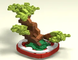 Studs-up style mini bonsai tree