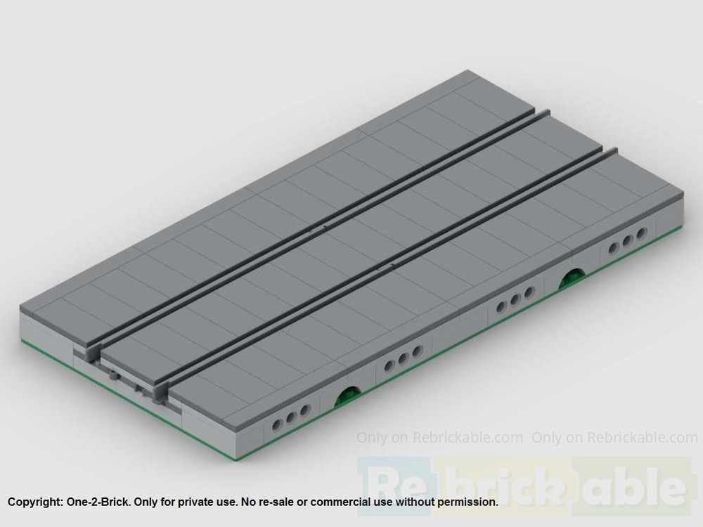 Lego 16x32 MILS Road/Rail