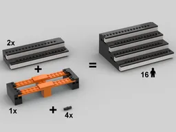 16-Minifigure Modular Display Stand