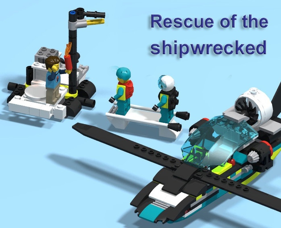 Lego Rescue of the shipwrecked
