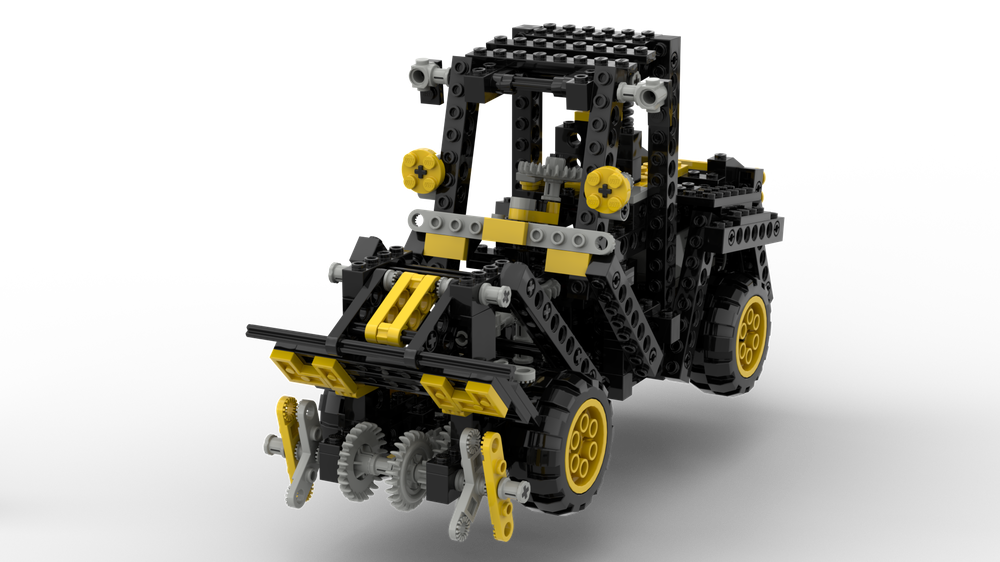 Lego 8082 E Model - Motorized Articulated Street Sweeper