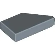 Tile 1 x 2 with Stud Notch Left / Sand Blue