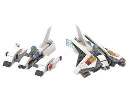 Shuttle & Manta Space Hoverbikes - (30663-1 & 31134-1 Modification)