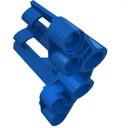 Technic Panel Fairing # 2 Large Short, Large Holes, Side B / Blue