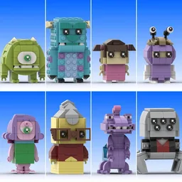 "Monsters Inc" Brickheadz Bundle